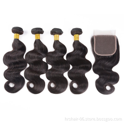 Wholesale Vendors  best Indian Bundles With Closure Raw Virgin Cuticle Aligned Hair Weave Weft 100%  Human Virgin Hair Extension